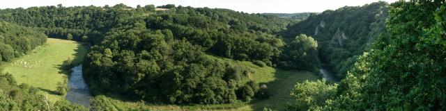 Panoramic view of the Toyères Canyon