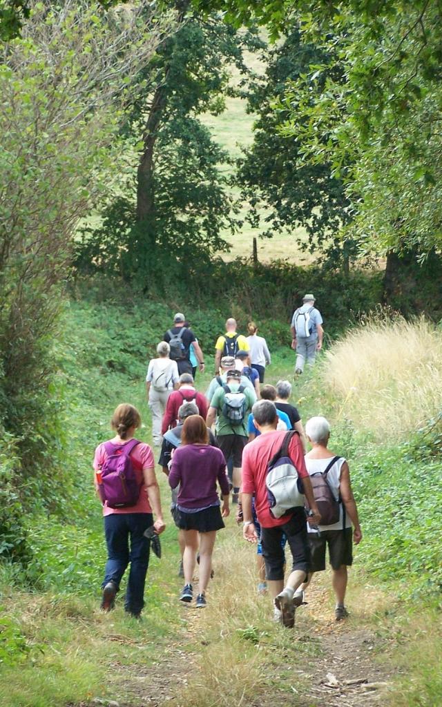 Hikers in the Alpes Mancelles