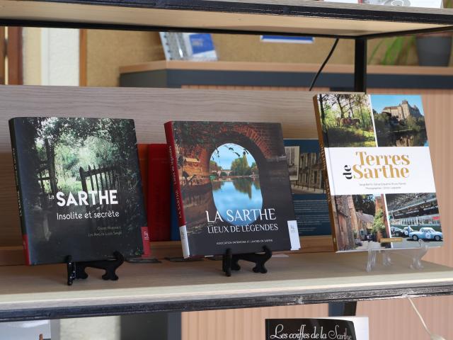 Books in store at the Tourist Office