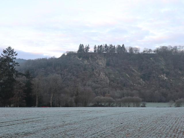 Mont Narbonne in Saint-Léonard-des-Bois on a winter's morning