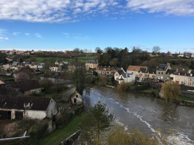 Fresnay-sur-Sarthe in winter